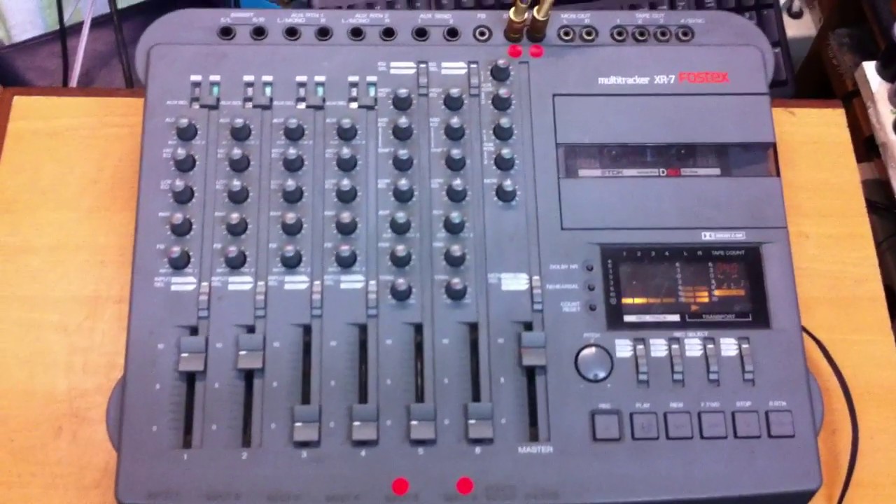 Fostex XR-7  4軌混音機卡座、維修、測試