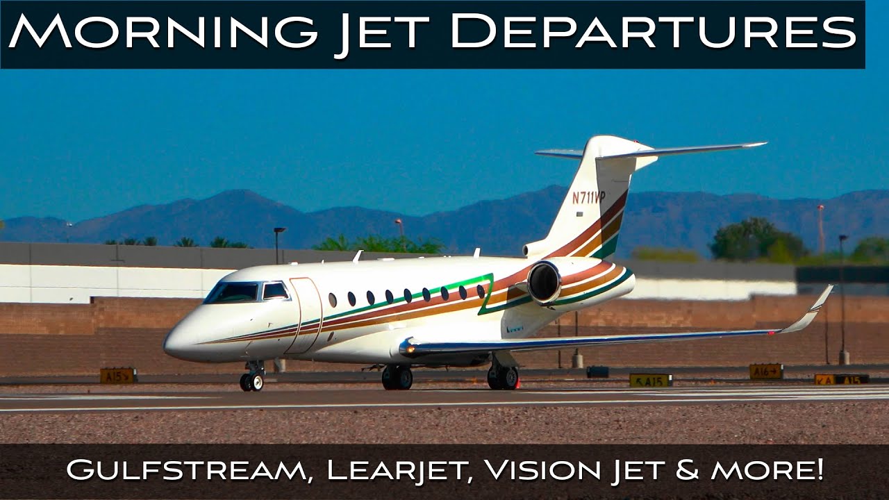 Scottsdale Departures (4K) | Plane Spotting | [KSDL\SCF]