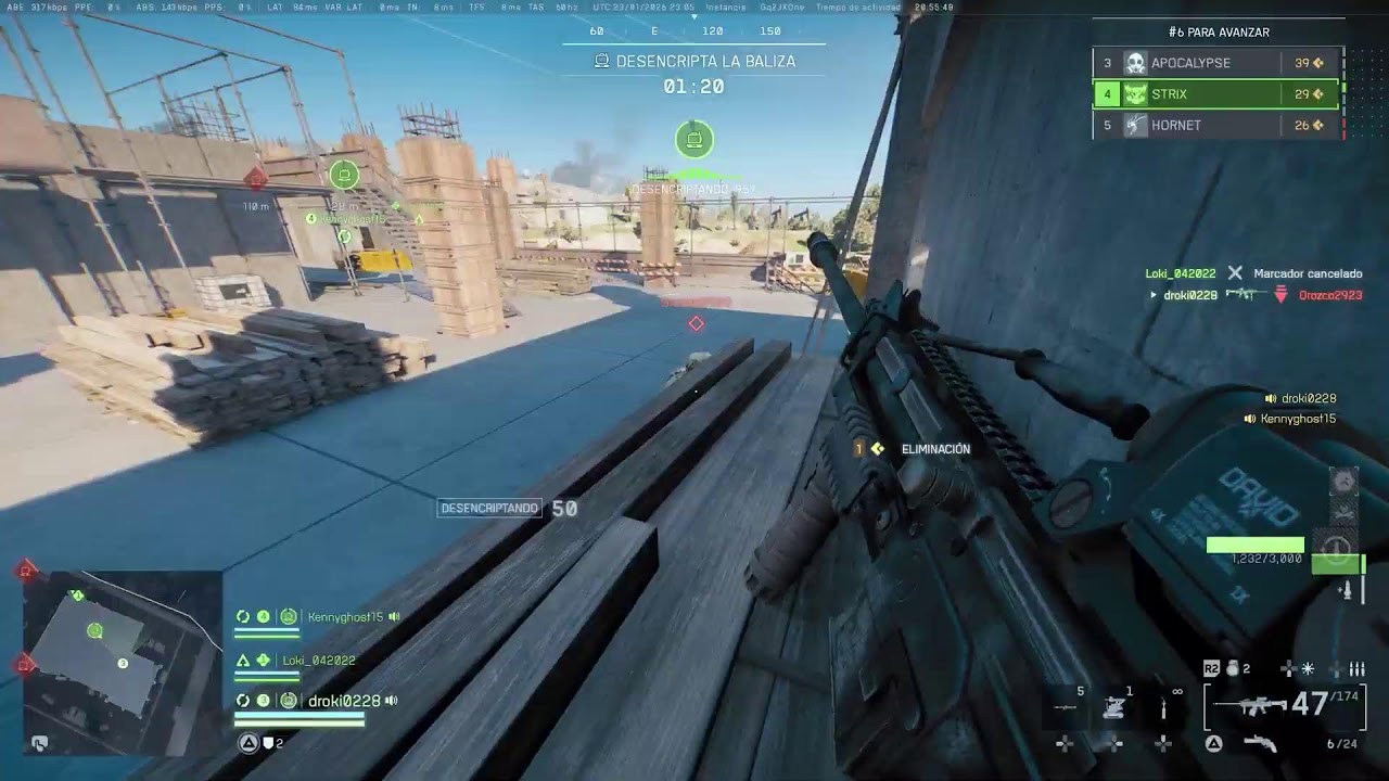 Subiendo armas en redsec