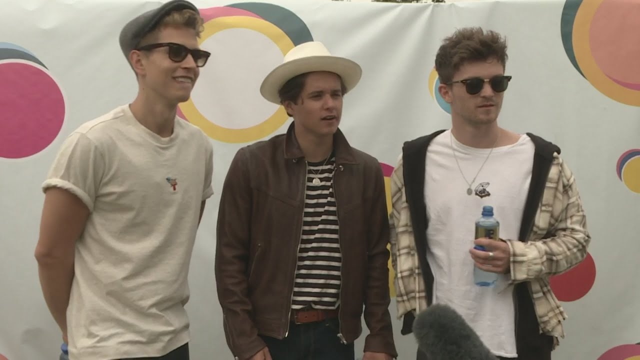 V Festival: The Vamps do their best Essex accents