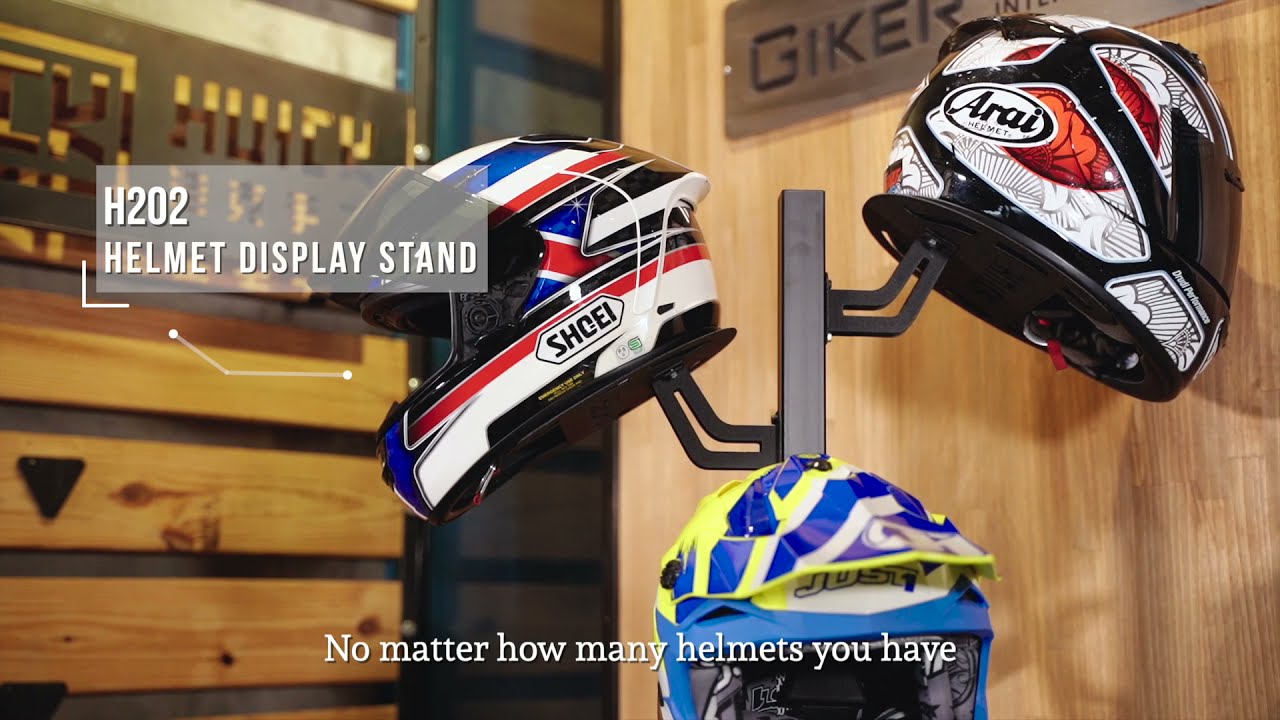 Best Muti-functional Helmet Holder for Motorcycle Rider | HUCK Handmade
