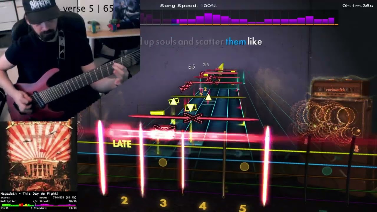 Megadeth - This Day We Fight! - 85.54% - Rocksmith - Guitar Lead