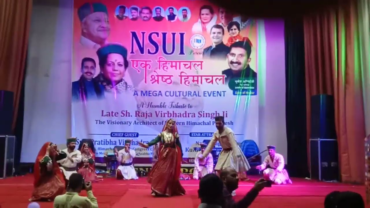 CHAMBYALI lok geet dance PERFORMANCE || HIMACHAL PRADESH UNIVERSITY || NSUI MEGA CULTURAL EVENT