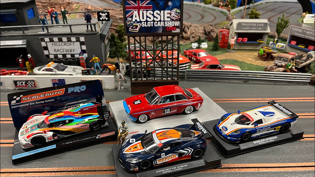 Slotcar Hub update NSR .BRM .SCALEAUTO .AFX Magnetic Racing scenics 👍🇦🇺