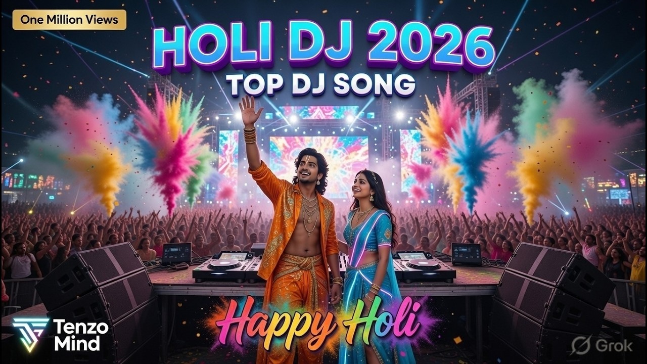 Radha Krishna Holi 2026 🎨 Vrindavan DJ Style Celebration | Happy Holi Special Song #viral #shorts