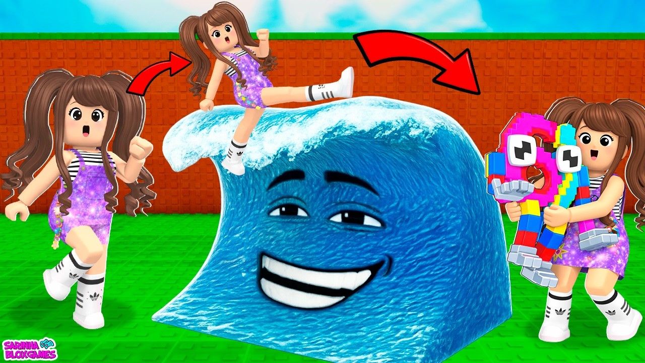 PULEI UM TSUNAMI PARA ROUBAR BRAINROTS!! ROBLOX