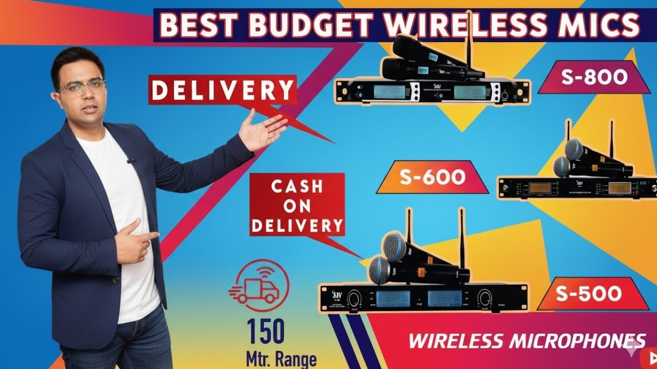 Best Cordless Microphone | SLV Wireless Microphone Review, Testing with Price