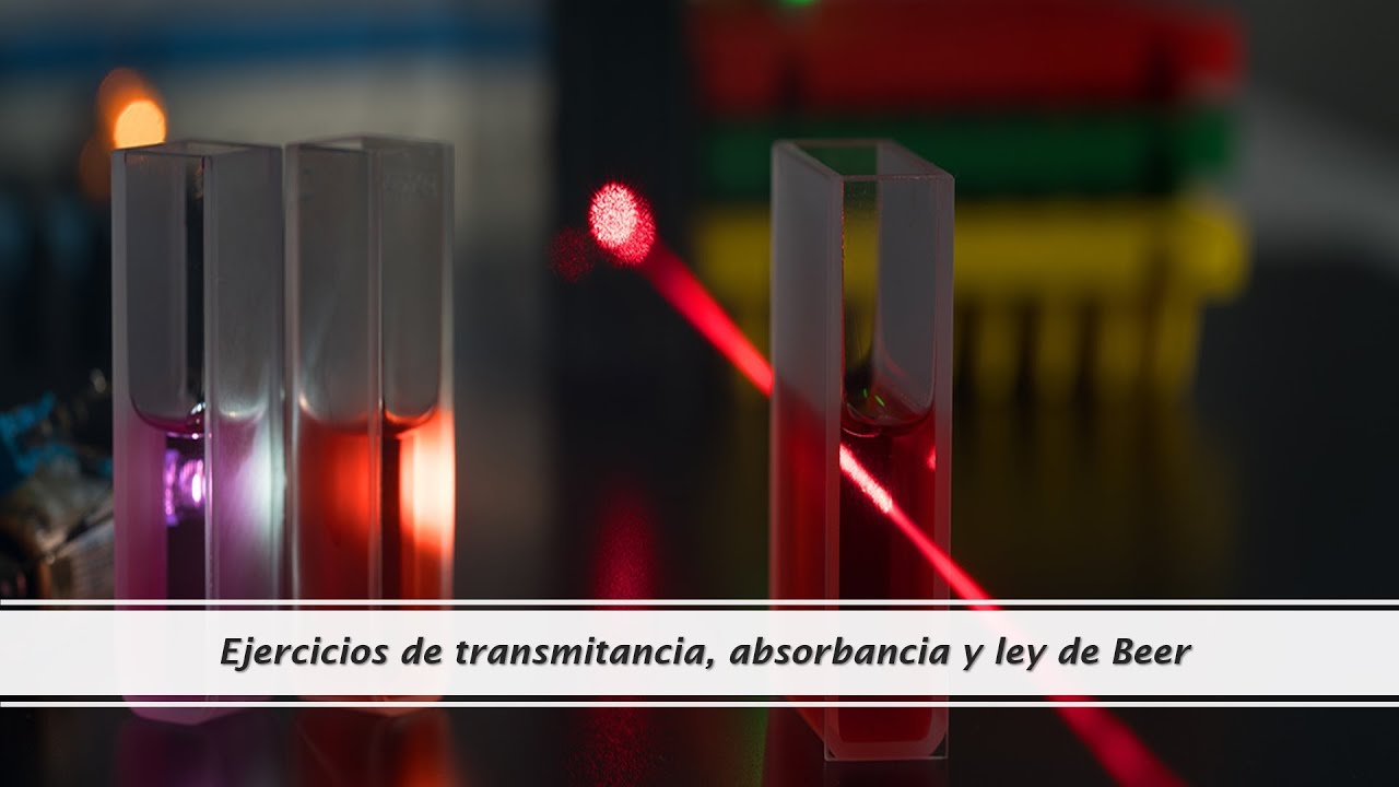Ejercicios de transmitancia, absorbancia y ley de Beer