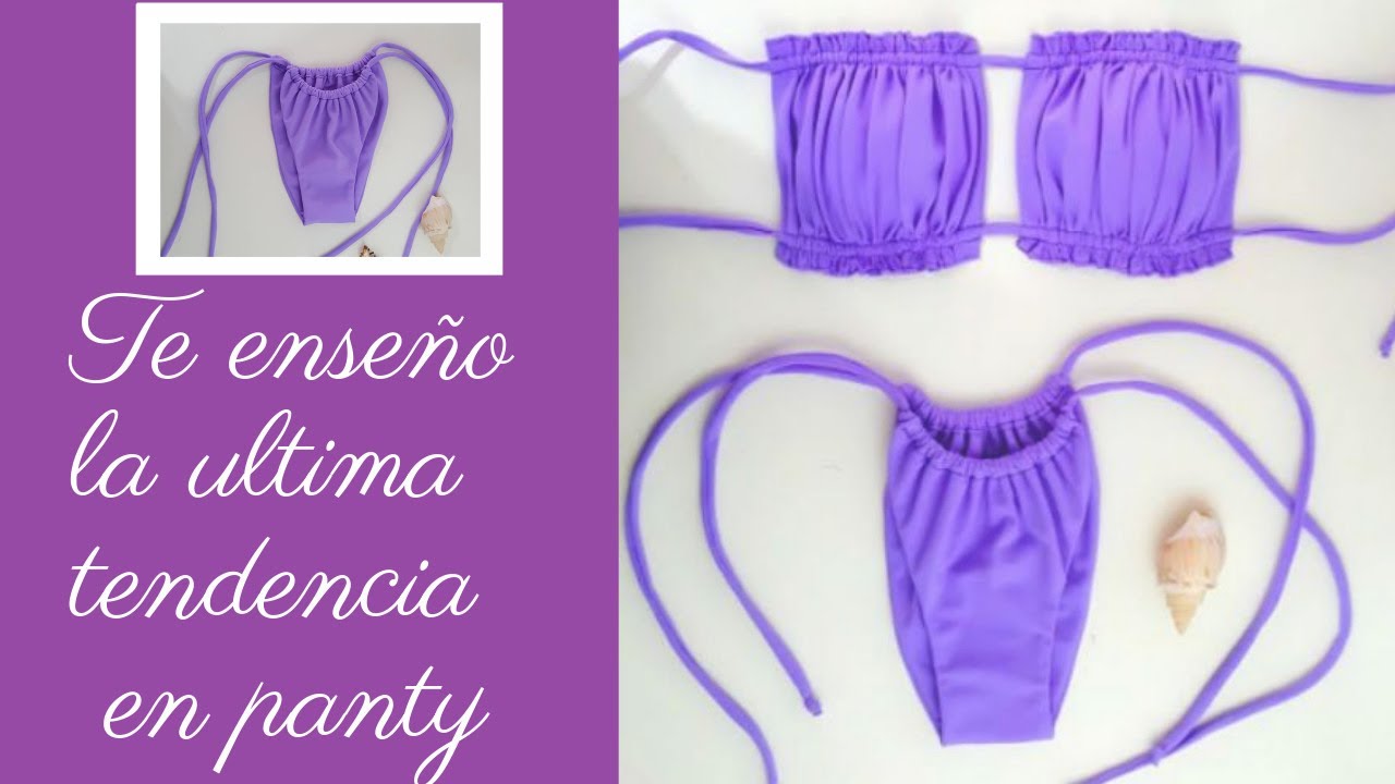 Como realizar esta bikini arrcuhada (aprende patronaje y costura) Clase 16
