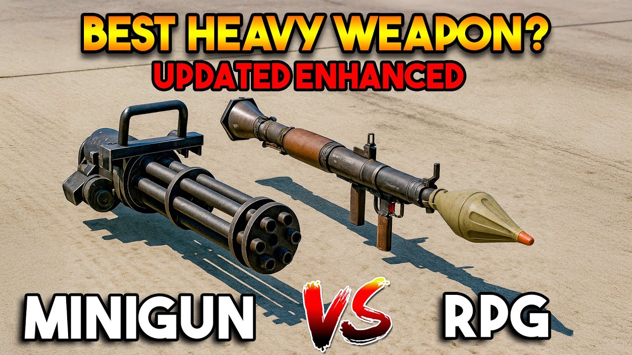 GTA 5 ENHANCED : MINIGUN VS RPG (WHICH IS BEST HEAVY WEAPON?)