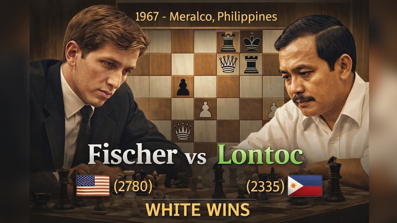 Bobby Fischer Hancurkan Ramon Lontoc | Meralco 1967 Full Game Analysis