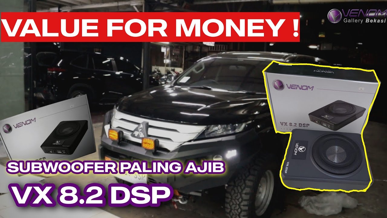 SUBWOOFER KOLONG TERBAIK YANG SUDAH ADA DSP NYA ! VX 8.2  DSP I PAJERO SPORT 4X4