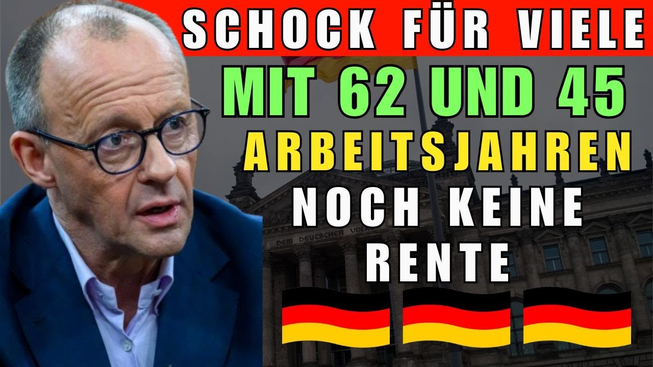 Schock für viele: Mit 62 und 45 Arbeitsjahren noch keine Rente