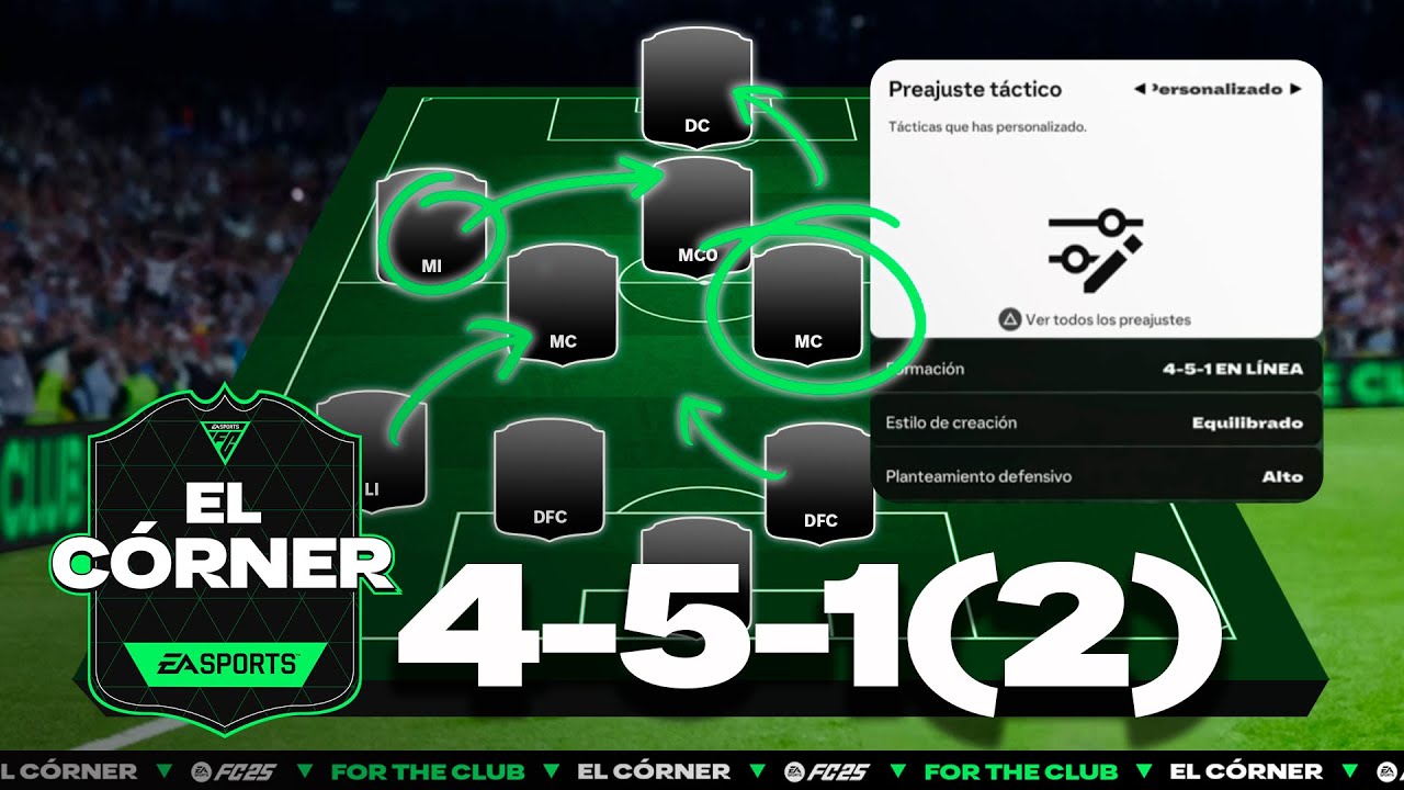 LA MEJOR FORMACIÓN Y TÁCTICA PARA FC 25 | EL CÓRNER