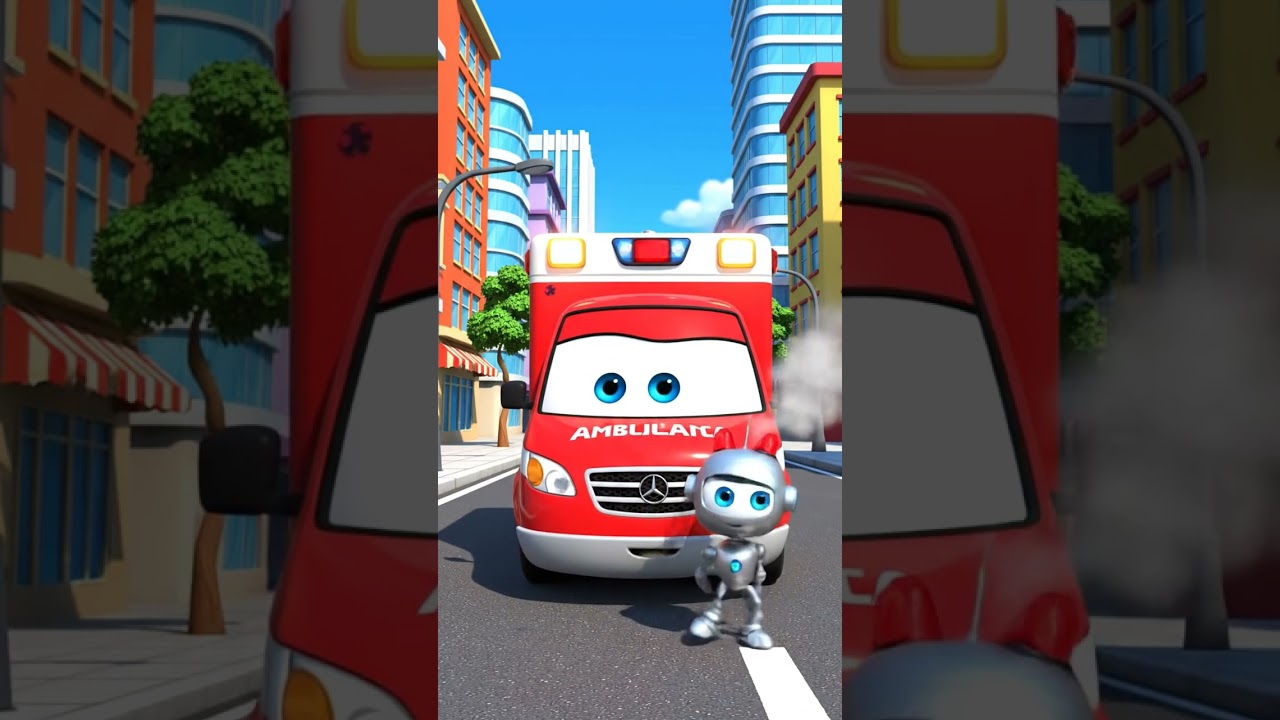 Ambulance Anna Helps Injured Robot 🚙 Car City Heroes 🚙🔥