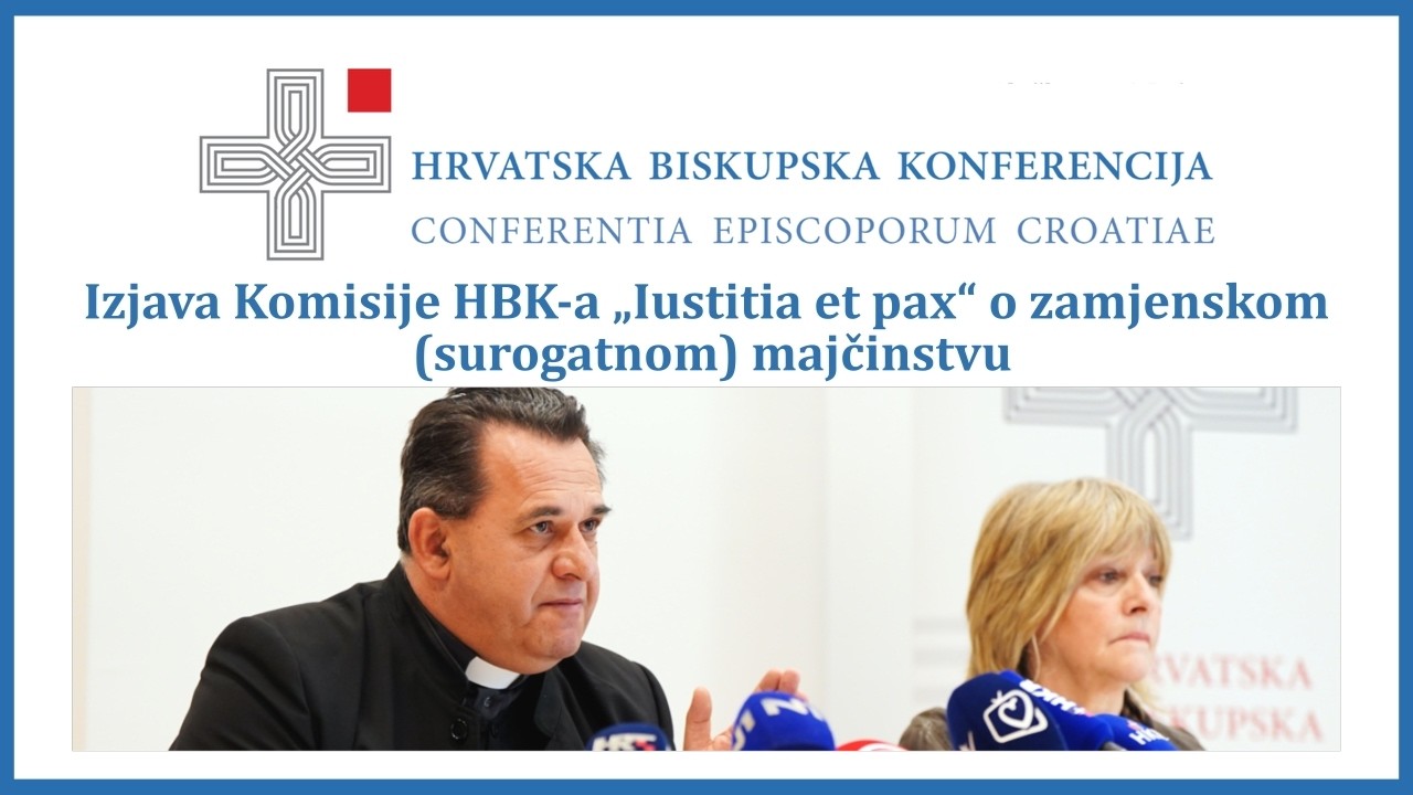 Izjava Komisije HBK-a „Iustitia et pax“ o zamjenskom (surogatnom) majčinstvu