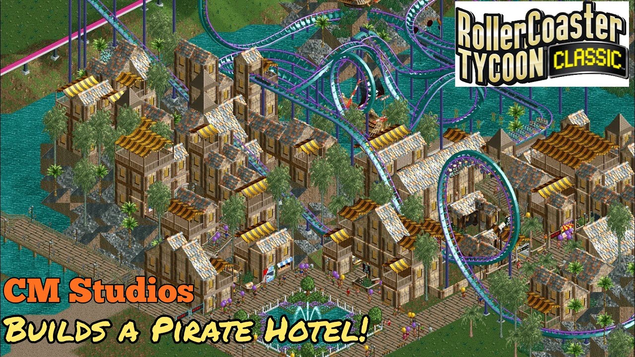 RCT Classic Sandbox Tips and Tricks | Episode 10 | Coaster Monkey builds our First IN-PARK Hotel!