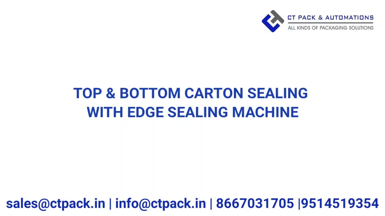 TOP & BOTTOM SEALING WITH EDGE SEALING MACHINE | #Cartonsealingmachine #Cartontapingmachine