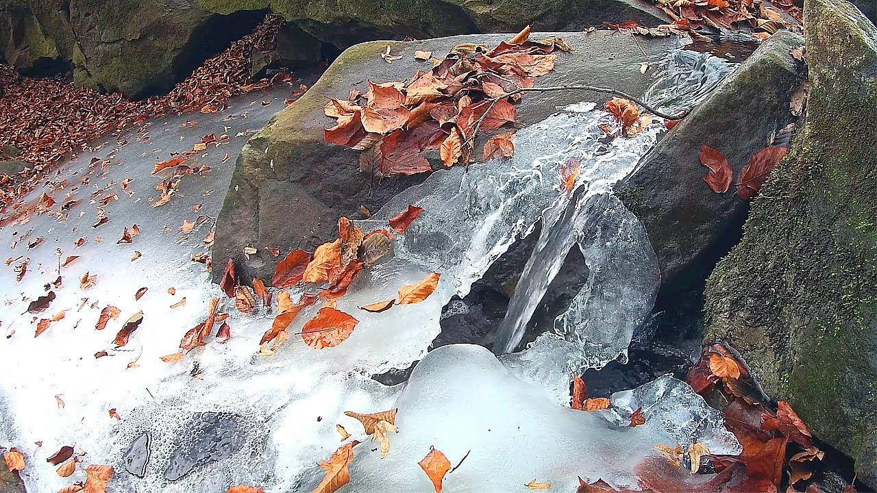 ❄️ Winter Mountain Stream Sounds and Deep Sleep Water Noise to Relieve Stress and Anxiety Fast