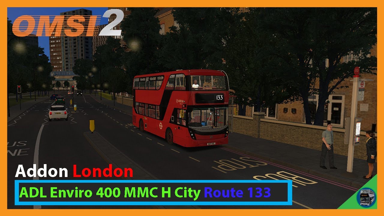 Omsi 2: Addon London | ADL Enviro 400 MMC v1.1 - H City Arriva London Repaint | route 133