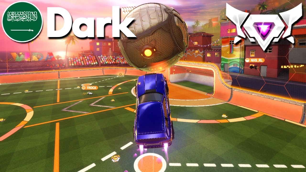 Dark INCREDIBLE Rocket League Gameplay (SSL 2v2)