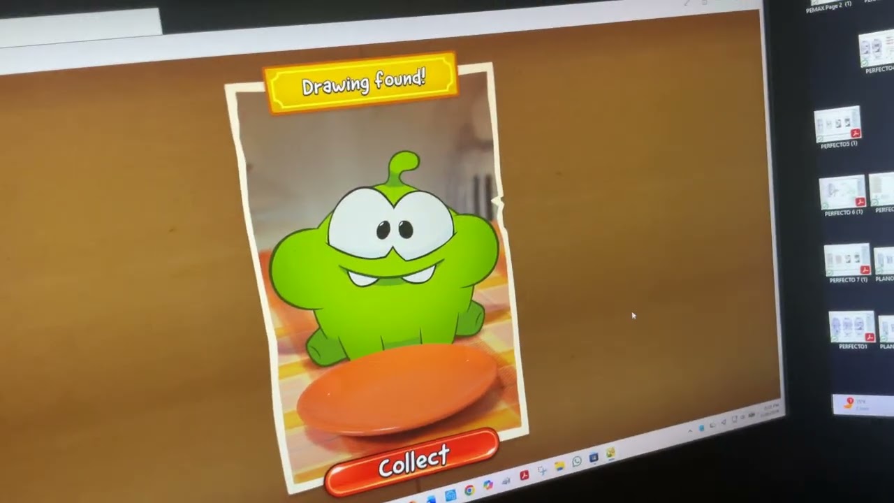 Playing cut the rope gameplay 