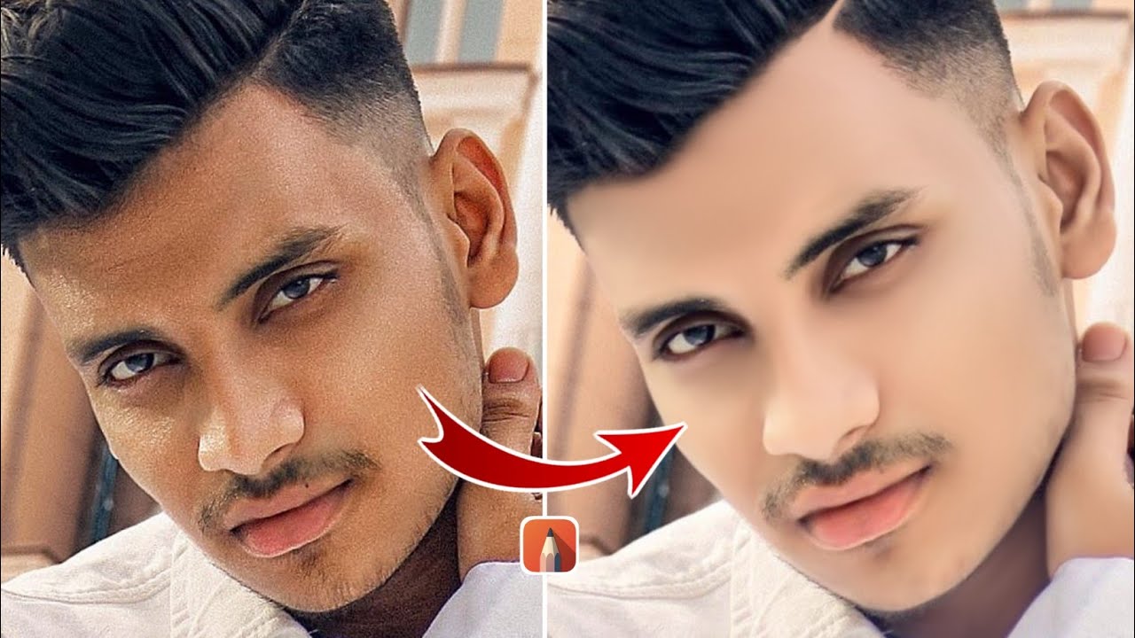 Face Smooth Editing Secret Trick🔥|| Autodesk Sketchbook Smooth Skin Editing