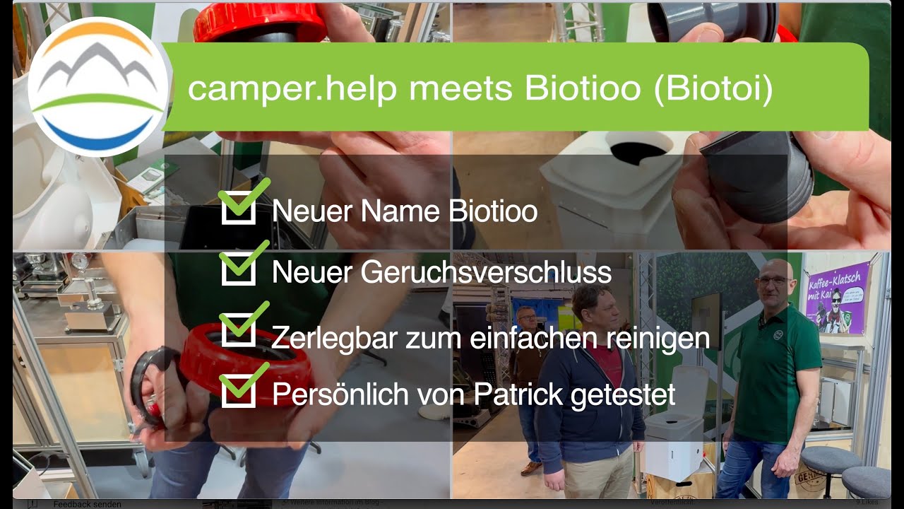 CMT 2025 - camper.help meets Biotioo (Biotoi) - Der neue Geruchsverschluss der Trockentrenntoilette