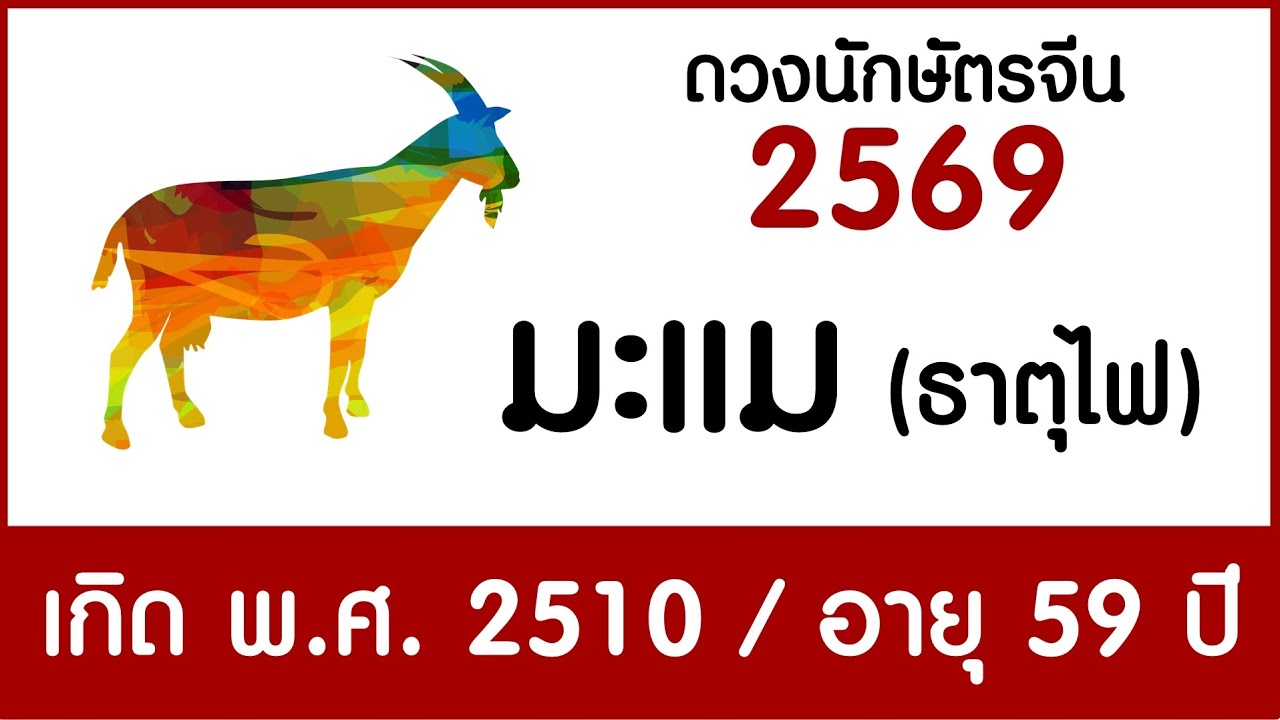 #ดวงคนปีมะแม(ธาตุไฟ) เกิด พ.ศ.2510 #ดวงปี2569 #astrology2026 #chineseastrology2026 #ดูดวง2569