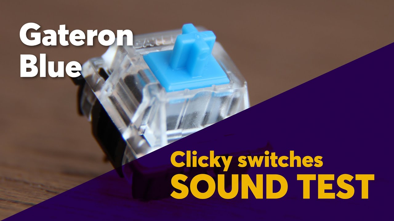 The Ultimate GATERON BLUE Sound Test | More Crisp than Cherry MX Blue!