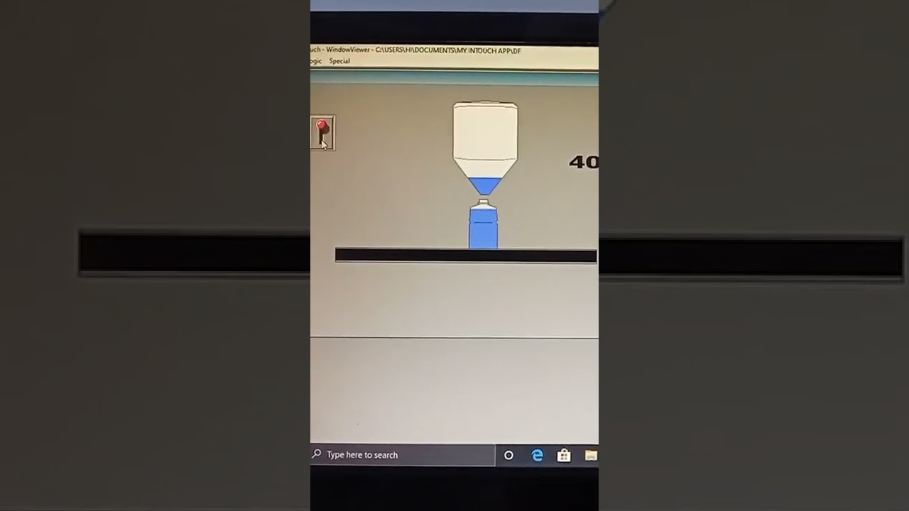 Bottle Filling using Intouch SCADA