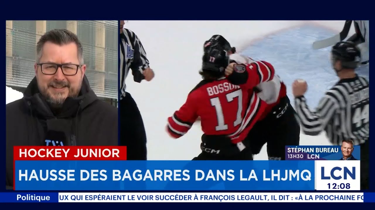 Les bagarres en hausse dans la LHJMQ