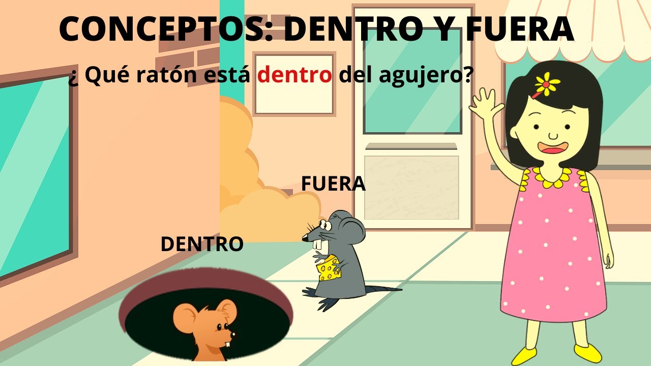 CONCEPTOS: DENTRO Y FUERA PARA NIÑOS/DENTRO Y FUERA PARA NIÑOS EN ESPAÑOL/ CONCEPTOS ESPACIALES