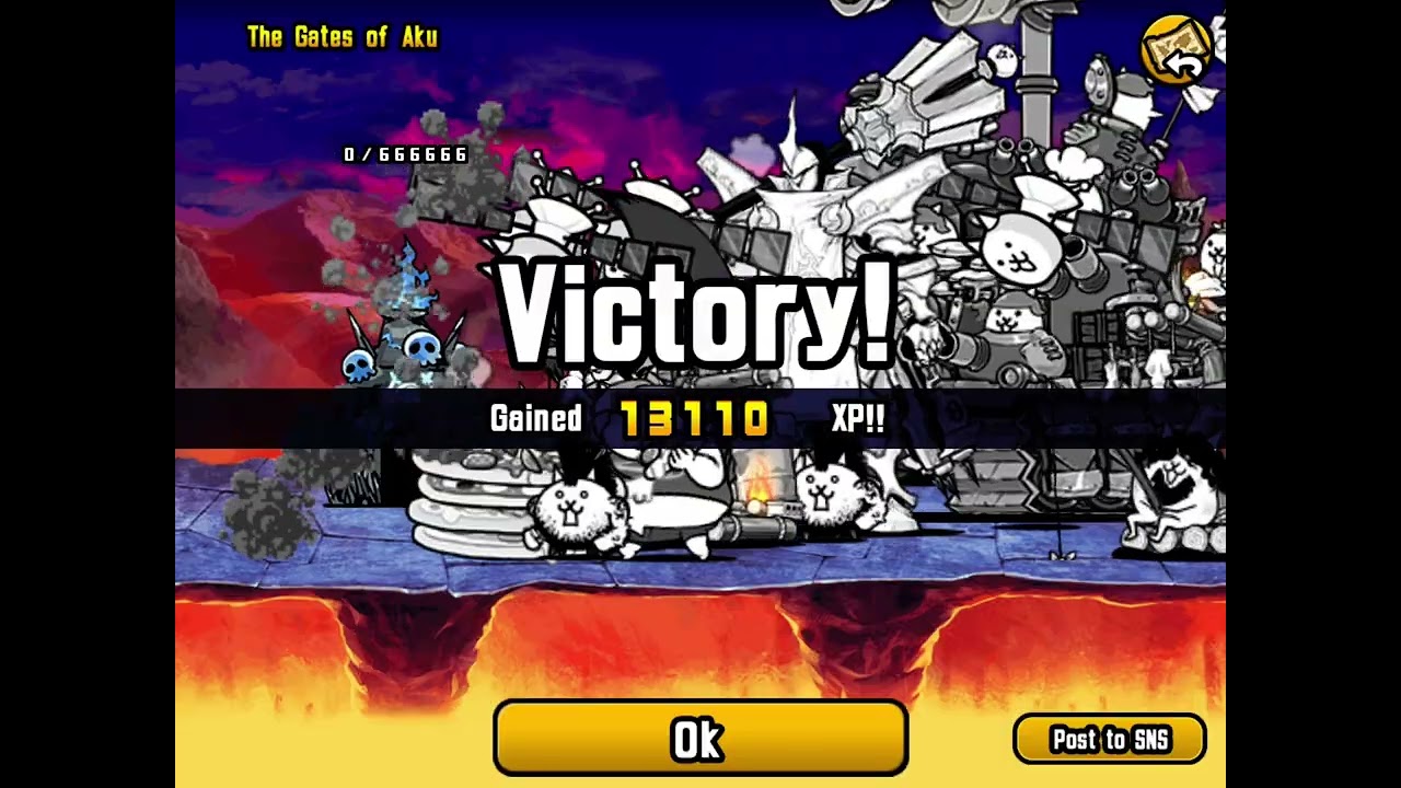 Beating Wicked Axe/Unleashing the cats and unlocking the Aku Realms