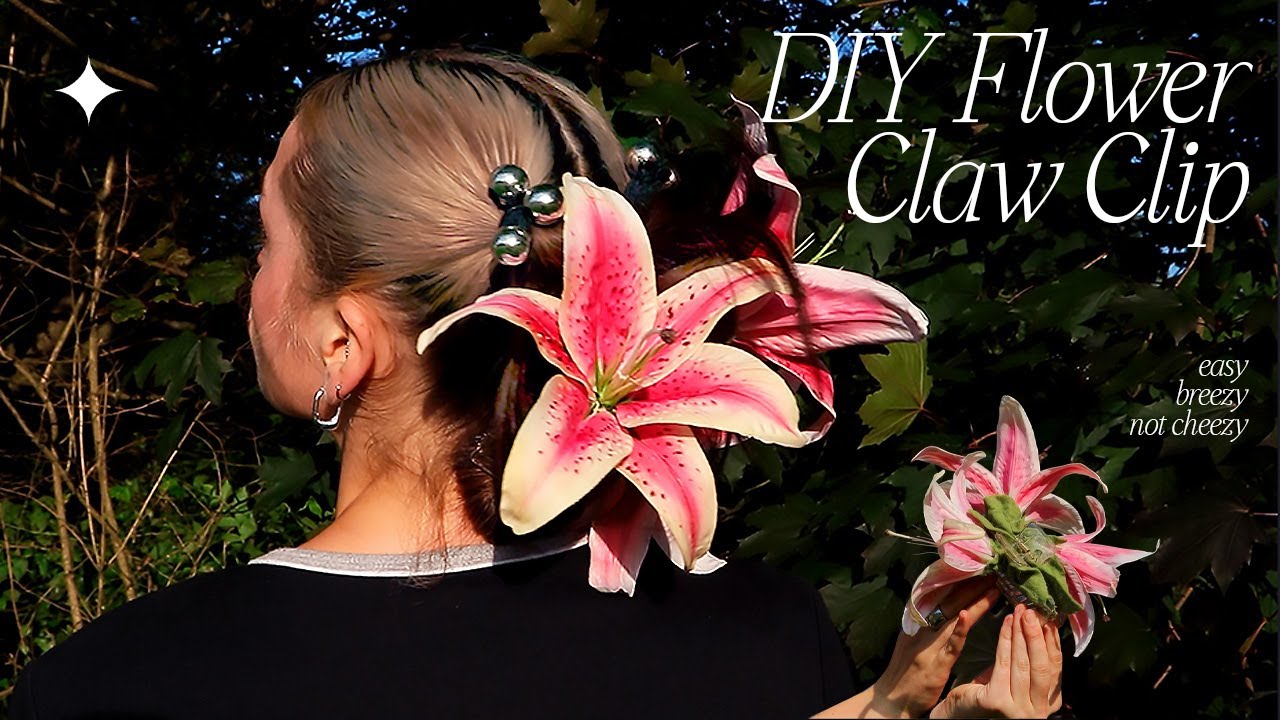 DIY Flower Claw Clip ❁✿❀❁✿❀