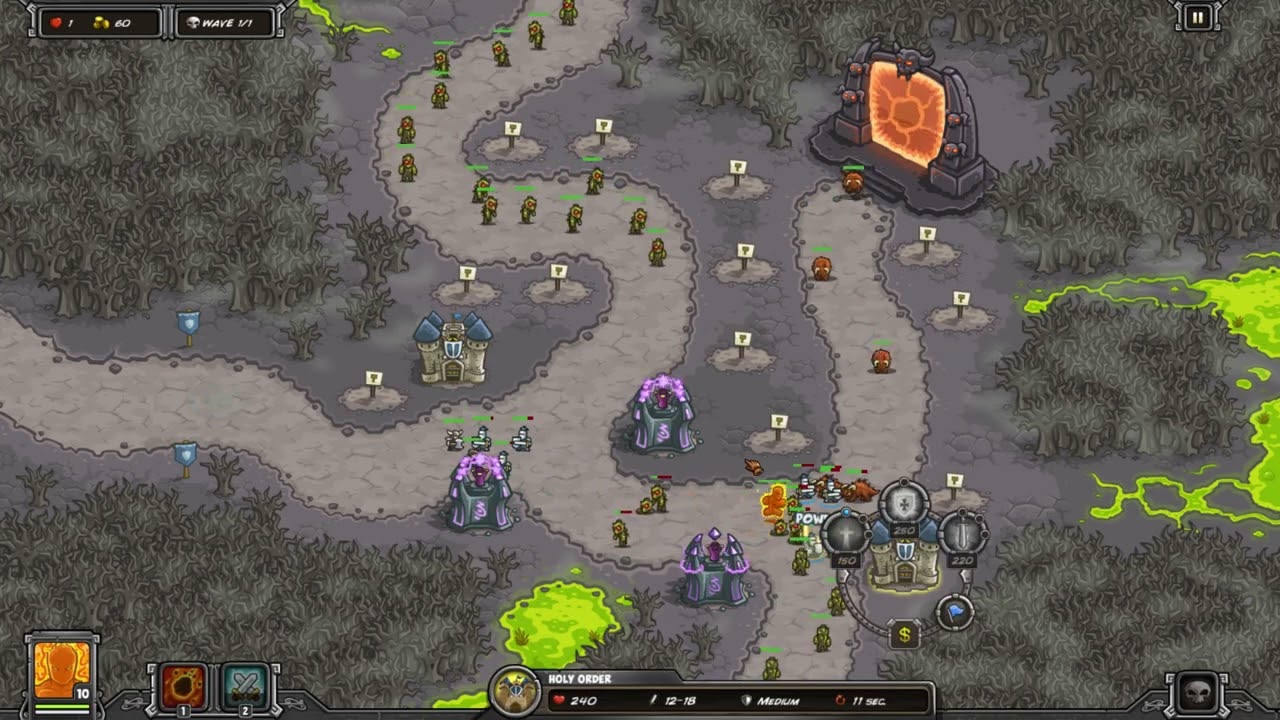 Kingdom Rush - Rotten Forest - Iron Mode - Veteran