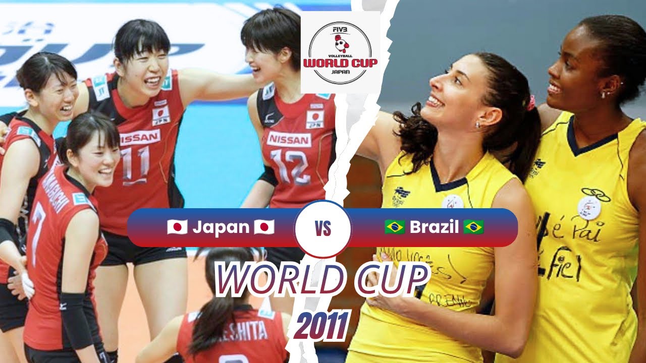 【HD】2011 🇯🇵 Japan vs Brazil 🇧🇷 🏐 Women Volleyball 🏐 FIVB World Cup