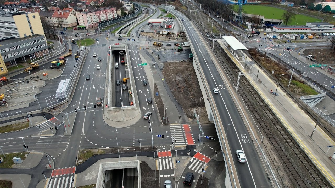 Nowo otwarte skrzyżowanie przy Opolu Wschodnim 