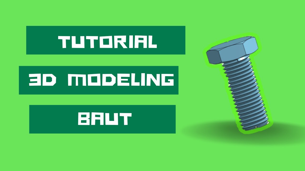 Tutorial membuat baut menggunakan aplikasi OnShape || 3D Modeling baut CAD