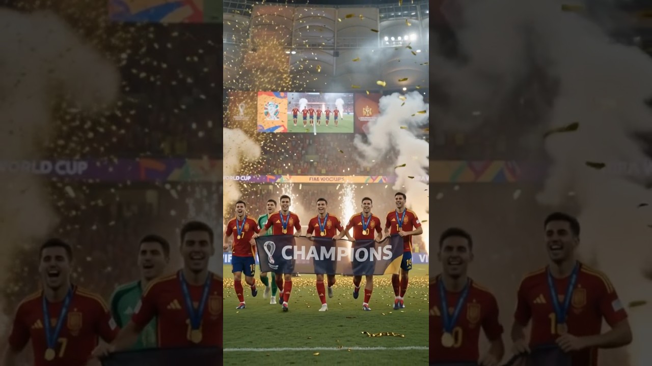 spain FIFA world cup champions 🏆 highlights ceremony #ytshorts #worldcup #youtubeshorts