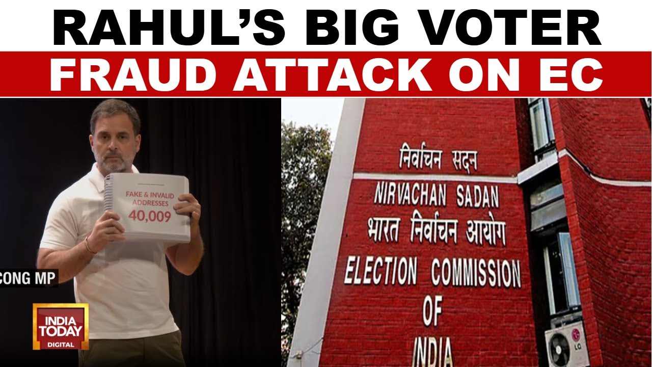 Rahul Gandhi Alleges 'Criminal Fraud', Shows 'Proof' Of 'Stolen Election' | India Today News
