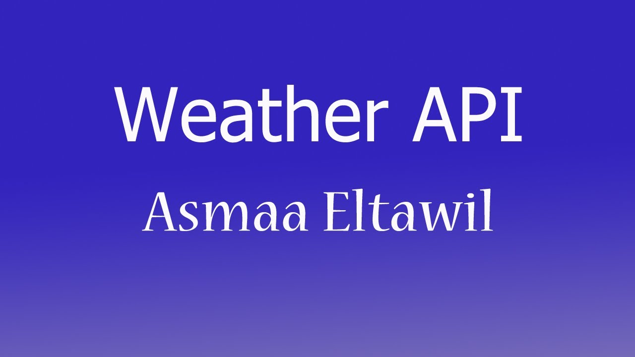 Weather API using Django