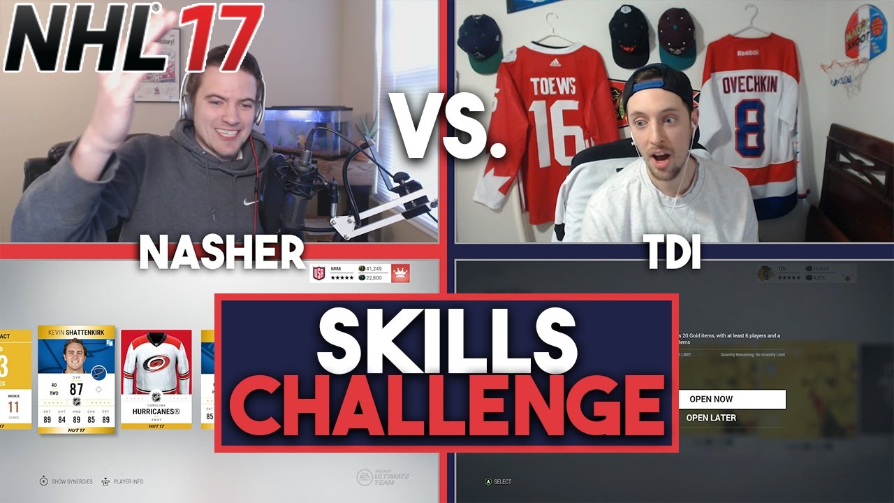 NHL 17 CRAZY SKILLS CHALLENGE w/ TDI