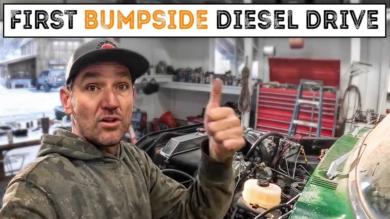 #781 - First Drive In My Bumpside Diesel! The Road Is Bad! DMV Inspection, Insurance.