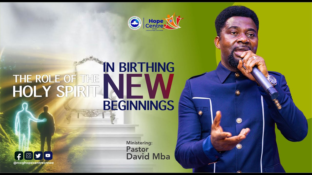 THE ROLE OF THE HOLY SPIRIT IN BIRTHING NEW BEGINNINGS BY PASTOR DAVID MBA