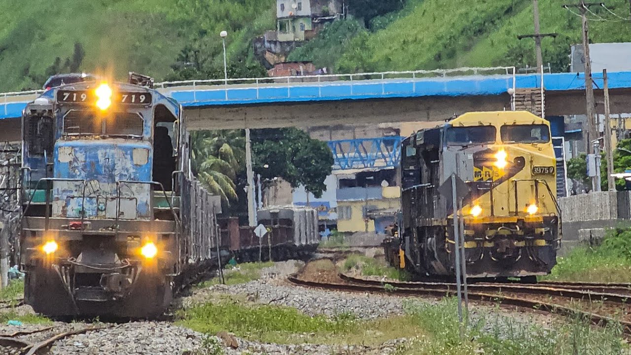 Movimento intenso de trens da MRS e da VLI em Barra Mansa!! Venha conferir essa baita novidade!!!