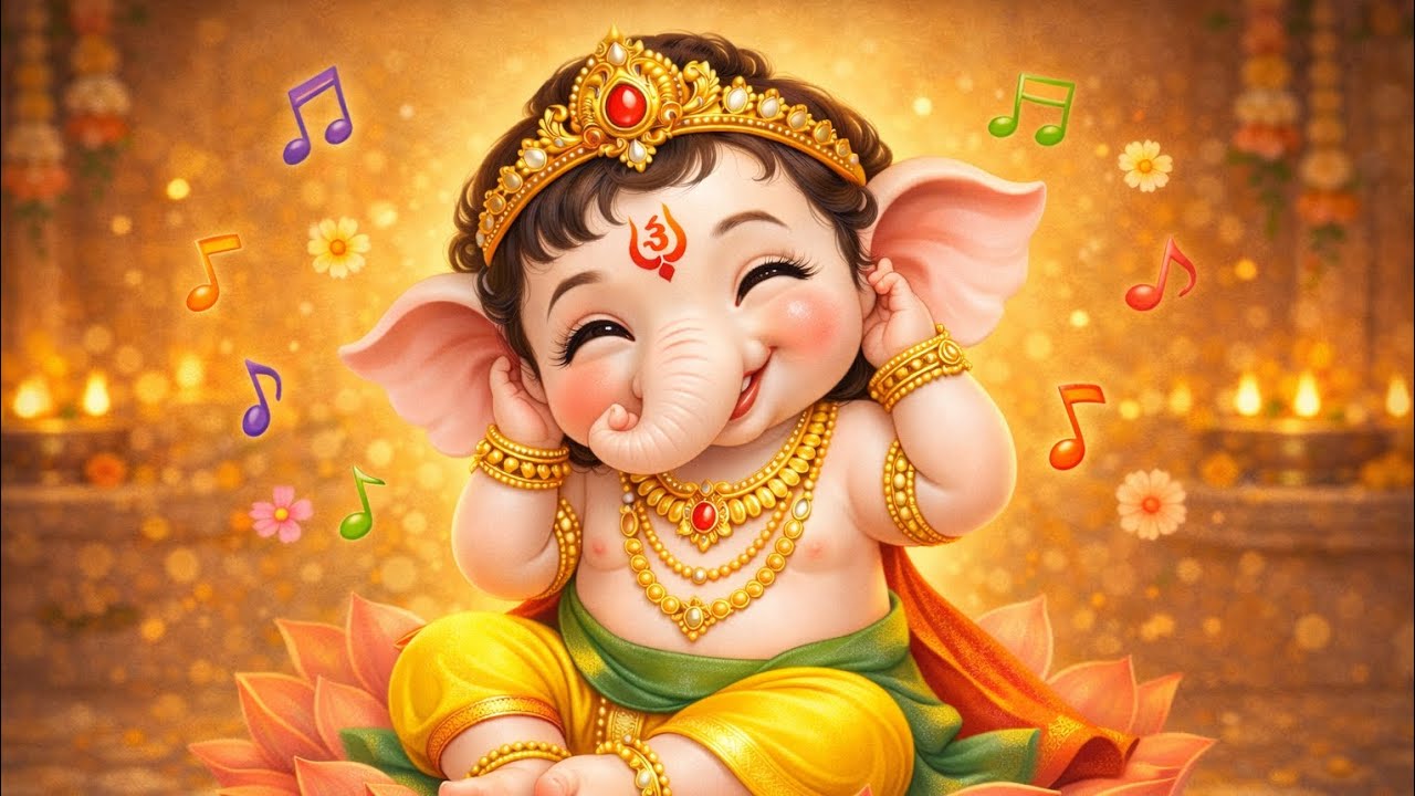 Sukh Karta Dukh Harta Ganesh Aarti | Cute Baby Ganesha | Kids Devotional Song #sukhkartadukhharta 