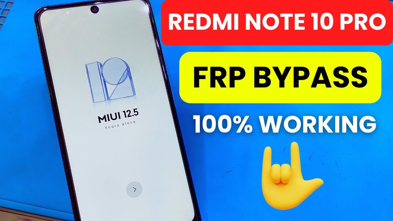 Redmi Note 10 Pro Frp Bypass Miui 12.5 | Redmi Note 10 Pro Frp Bypass