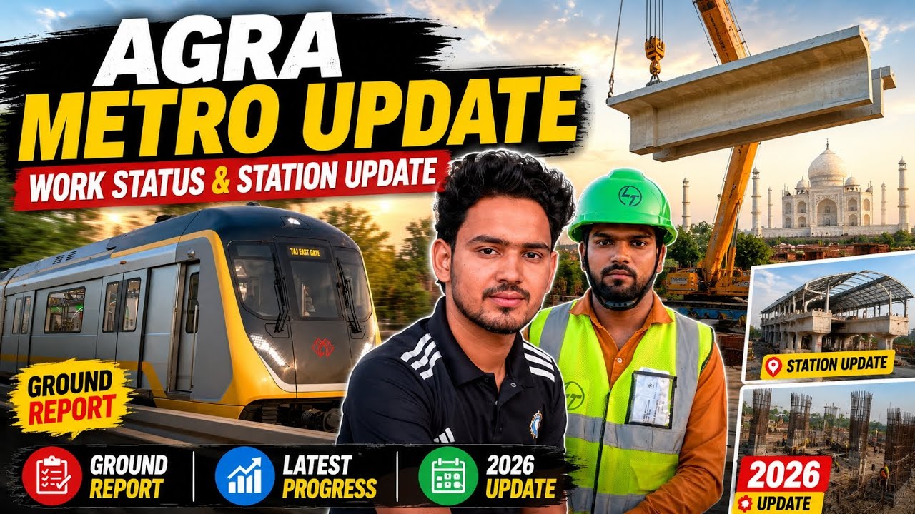 This Changed Agra Forever | Metro Work Update 2026 🚇 