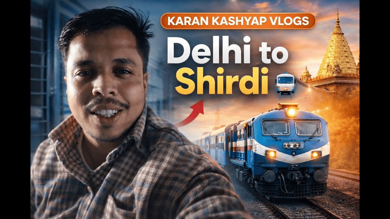 Delhi to Shirdi Train Journey 🚆 | Complete Travel Vlog | Sai Baba Yatra | Karan kashyap vlogs